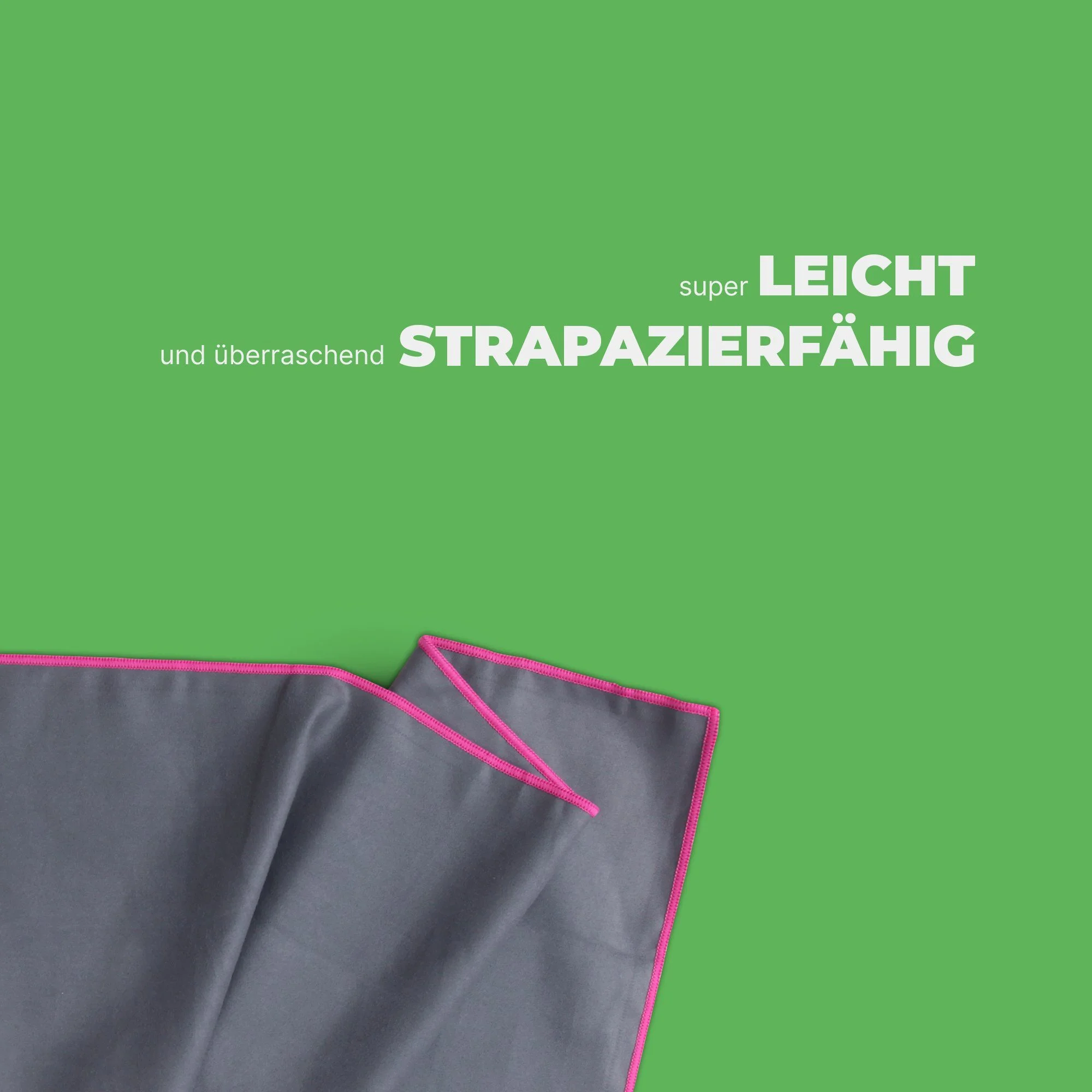 HEMMY FASHION Mikrofaser Sporthandtuch 50x100 cm – Pink